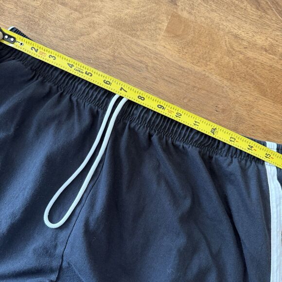 Vintage Franklin‎ Sport Track Pant Sweatpants Black W/ Stripe Baggy Y2k Wide - Picture 8 of 11